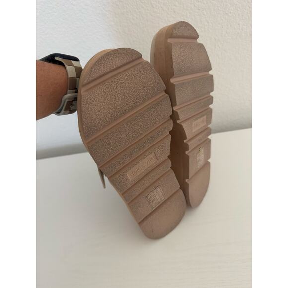 Dolce Vita Womens Dex Sandals Ivory Leather Platform Buckle Shoes Size 7 - Picture 8 of 8